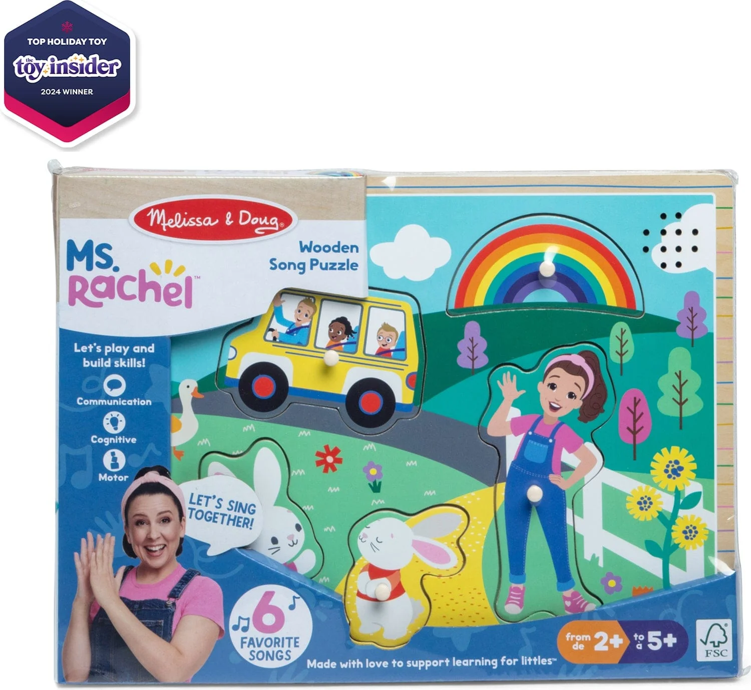 Ms. Rachel™ Wooden Song Puzzle – 6 Pieces - Image 4