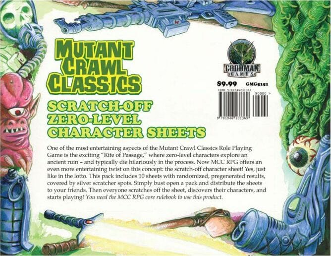 MCC RPG 0-Level Scratch Off Character Sheets - Image 2