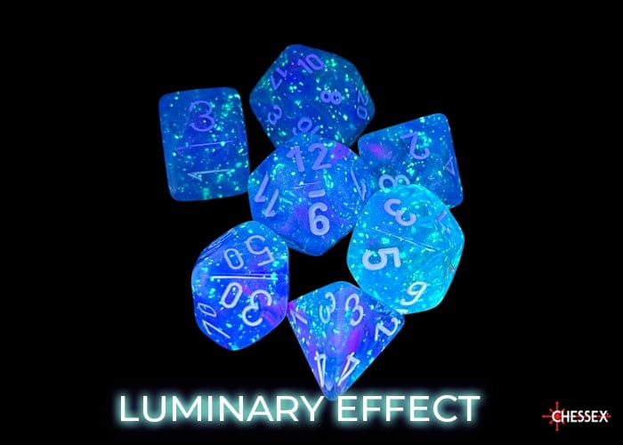 Nebula Aura/white Luminary 7-Die Set - Image 2