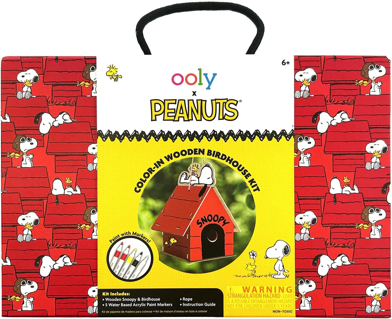 OOLY x Peanuts Color-In Wooden Birdhouse Kit - Image 2