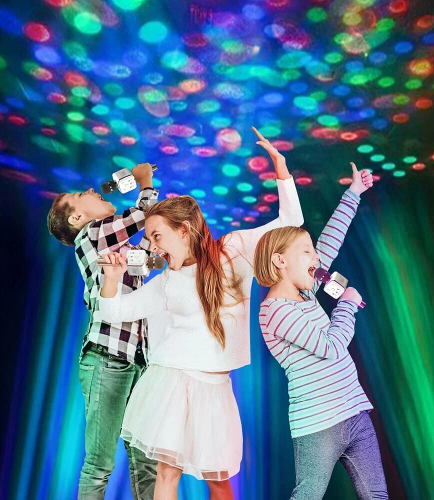 Party2-Go Karaoke Mic Disco Ball Combo BLACK - Image 7
