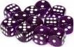 Translucent 16mm D6 Purple/white Dice Block™ (12 dice) - Image 5