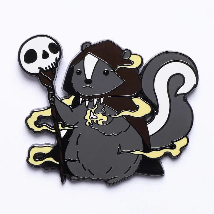 Quest's Reward Fine Art Class Pins: Balthazar Grimheart-Skunk Warlock - Image 2