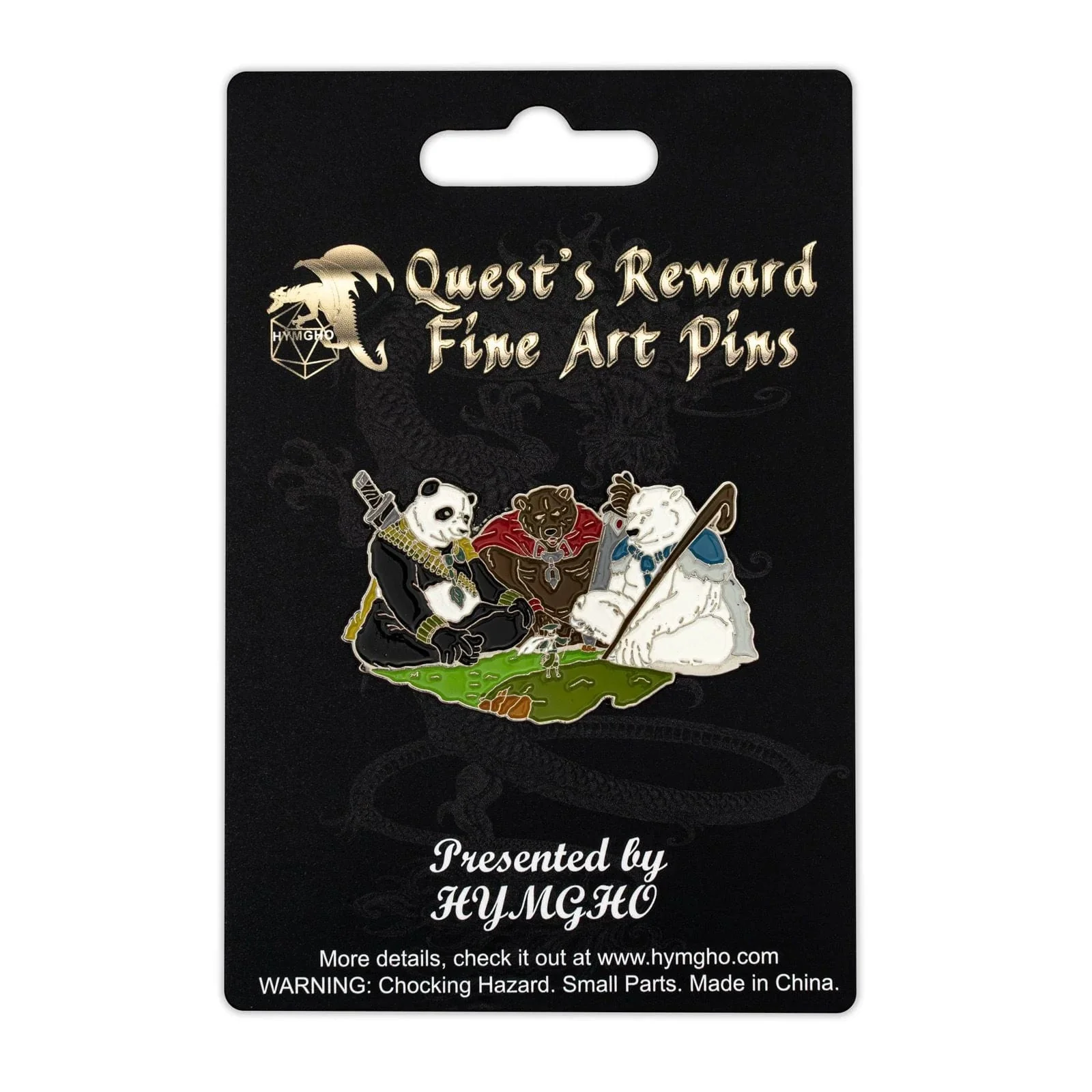 Quest's Reward Fine Art Pin - Werebears