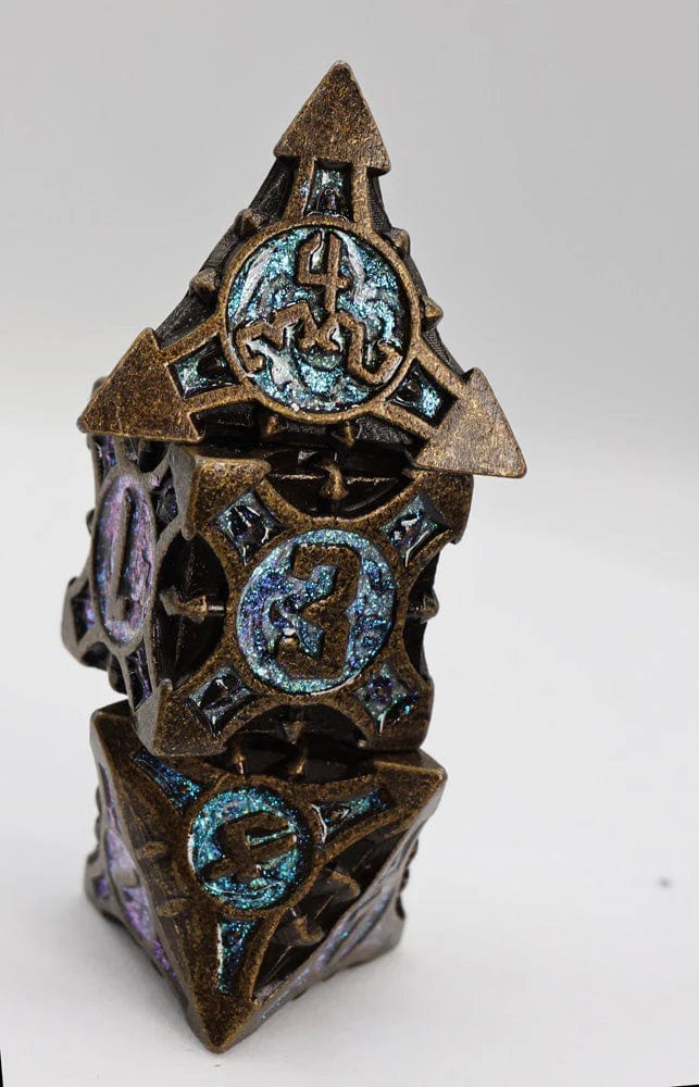 QUIVER OF ARROWS: NIGHT SKY ARROW - METAL RPG DICE SET