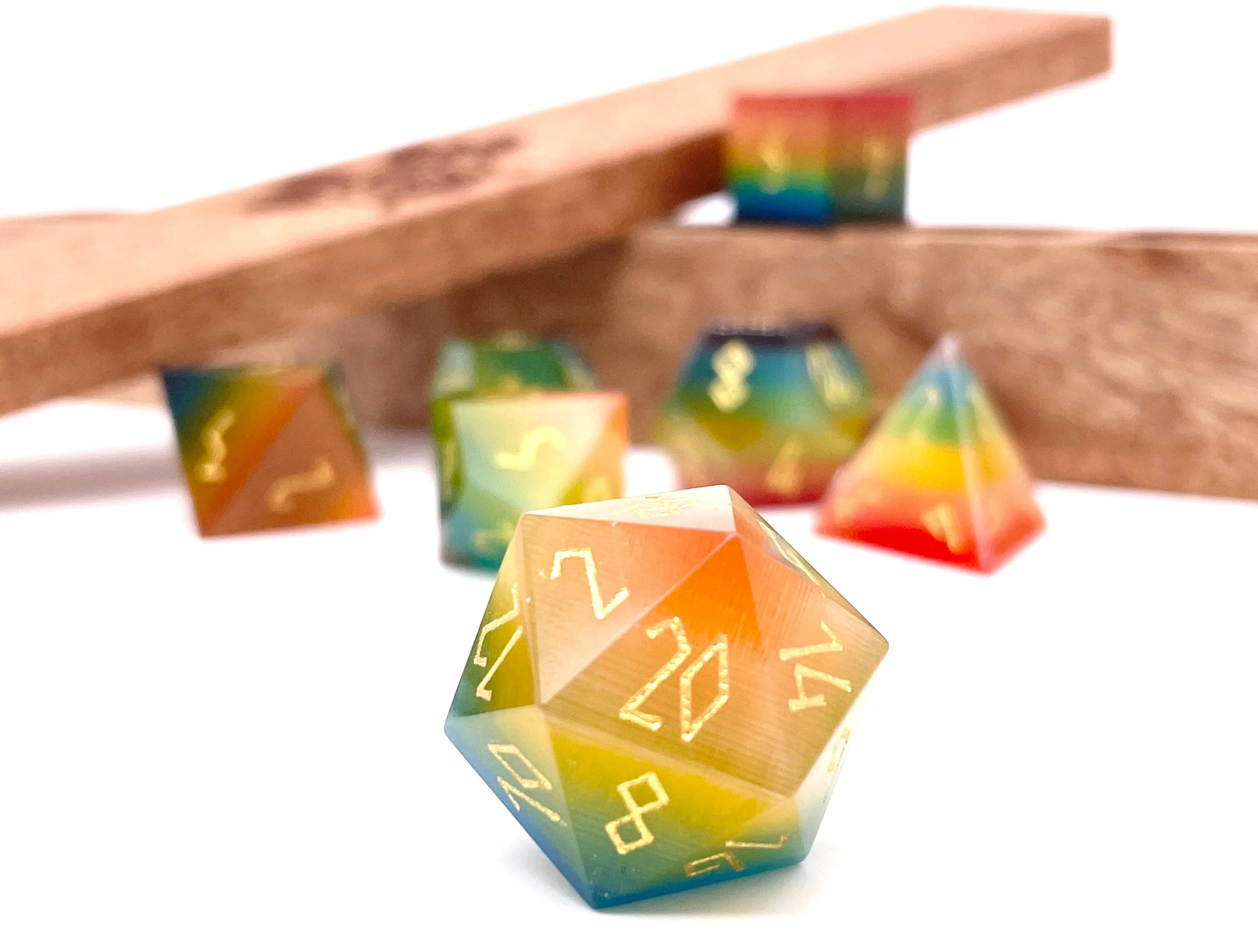 Rainbow Cats Eye Glass 7 Die Set - Image 2