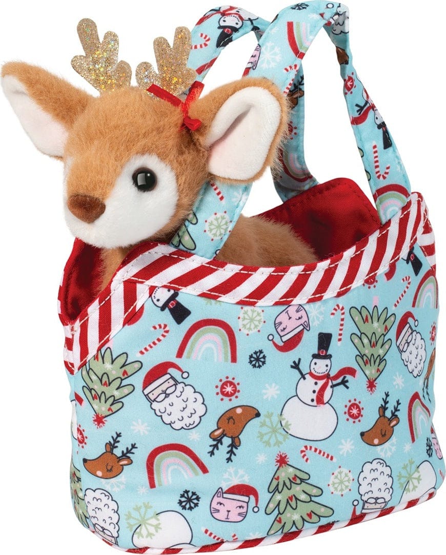 Rainbow Christmas Sak W/Reindeer - Image 3