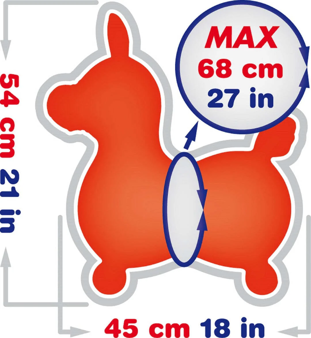 Rody Horse Red W/Pump - Image 4