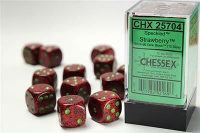Speckled® 16mm D6 Strawberry™ Dice Block™ (12 dice) - Image 4