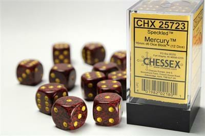 Speckled® 16mm D6 Mercury™ Dice Block™ (12 dice) - Image 2