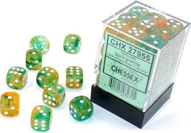 Nebula® 12mm D6 Spring/white Luminary™ Dice Block™ (36 dice) - Image 6