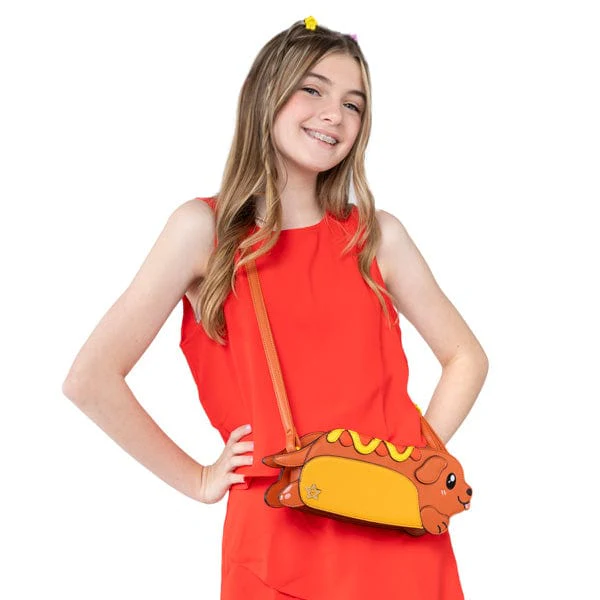 Squishable Dachshund Hot Dog Crossbody Purse - Image 2
