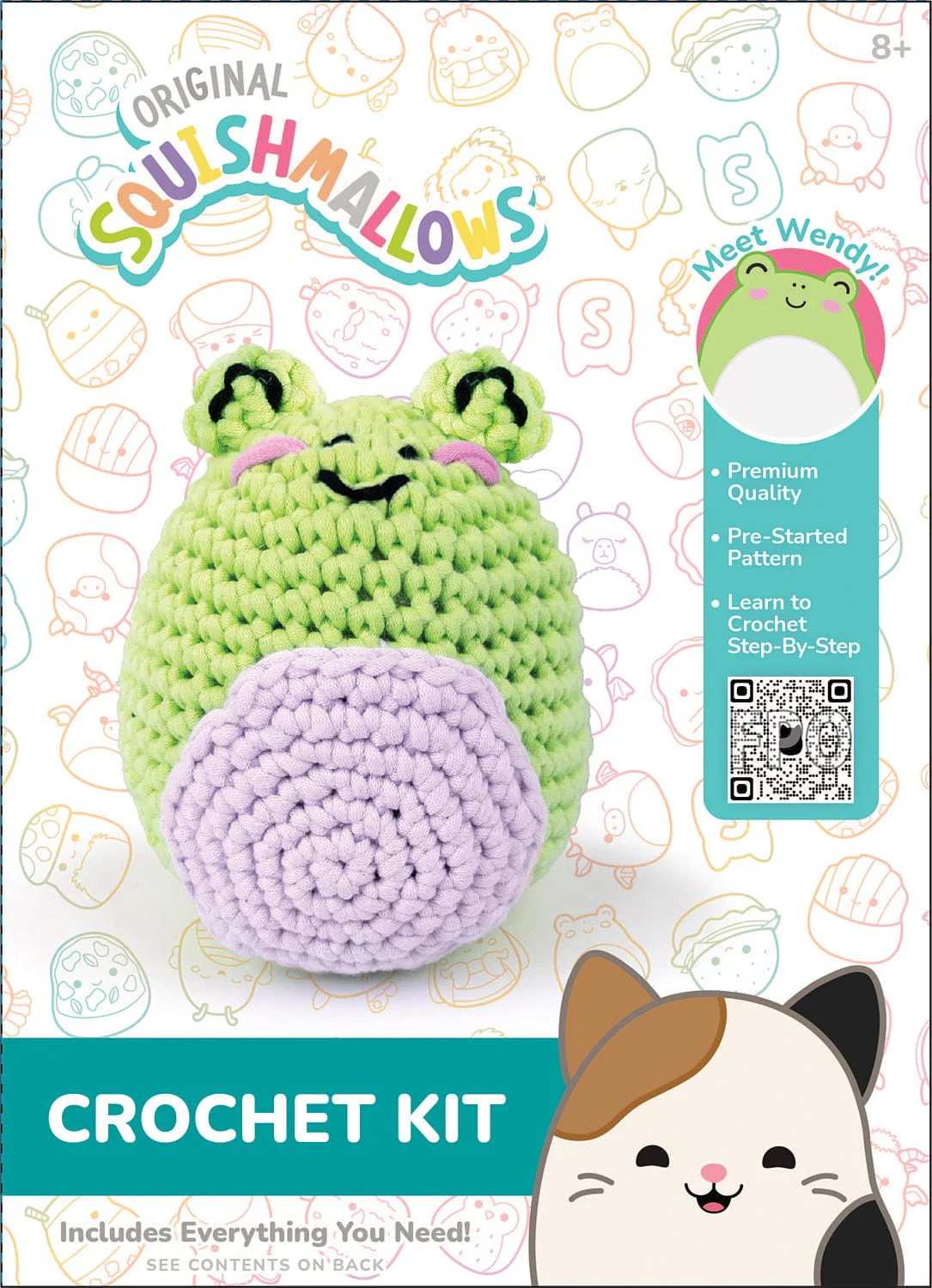 Squishmallow Crochet Kit Wendy the Green Frog
