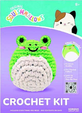 Squishmallow Crochet Kit Wendy the Green Frog - Image 2