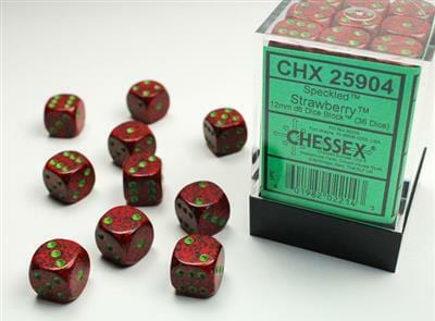 Speckled® 12mm D6 Strawberry™ Dice Block™ (36 dice) - Image 2