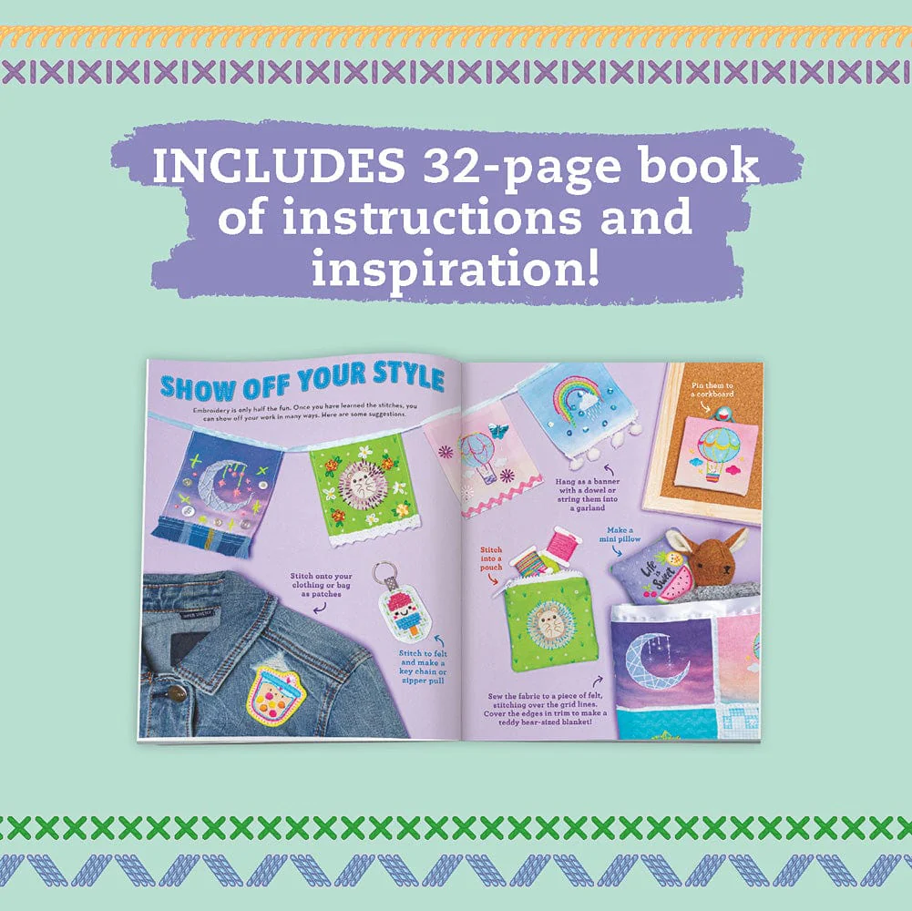 KLUTZ Super Cute Embroidery Book & Activity Kit - Image 8