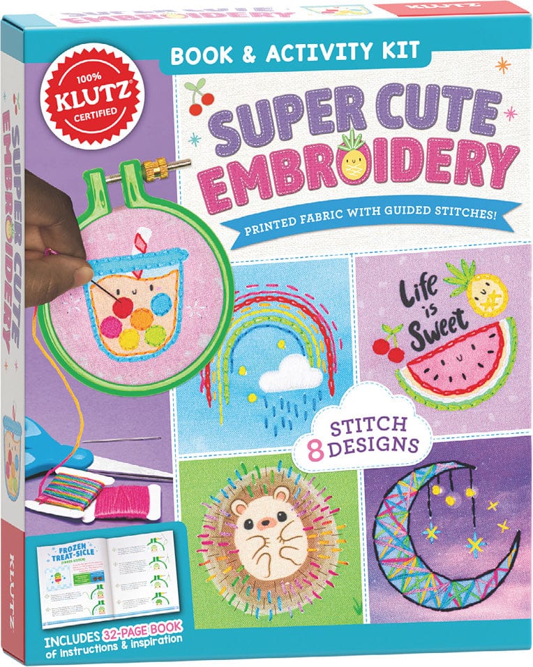 KLUTZ Super Cute Embroidery Book & Activity Kit - Image 9