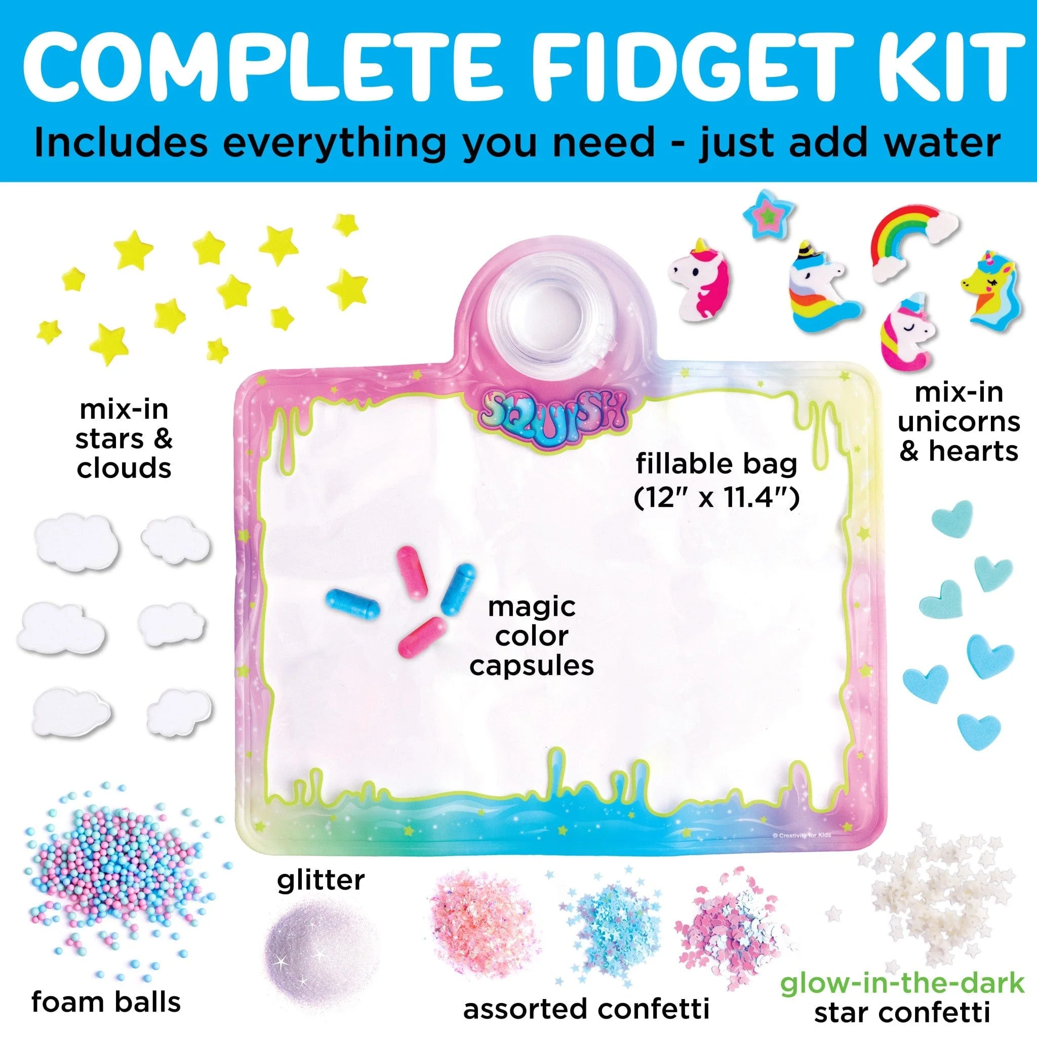 Super Squish Fidget Fun Unicorn - Image 3