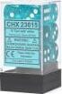 Translucent 16mm D6 Teal/white Dice Block™ (12 dice) - Image 4