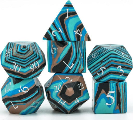 Textured Turquoise Shades of Blue - Engraved - Image 5