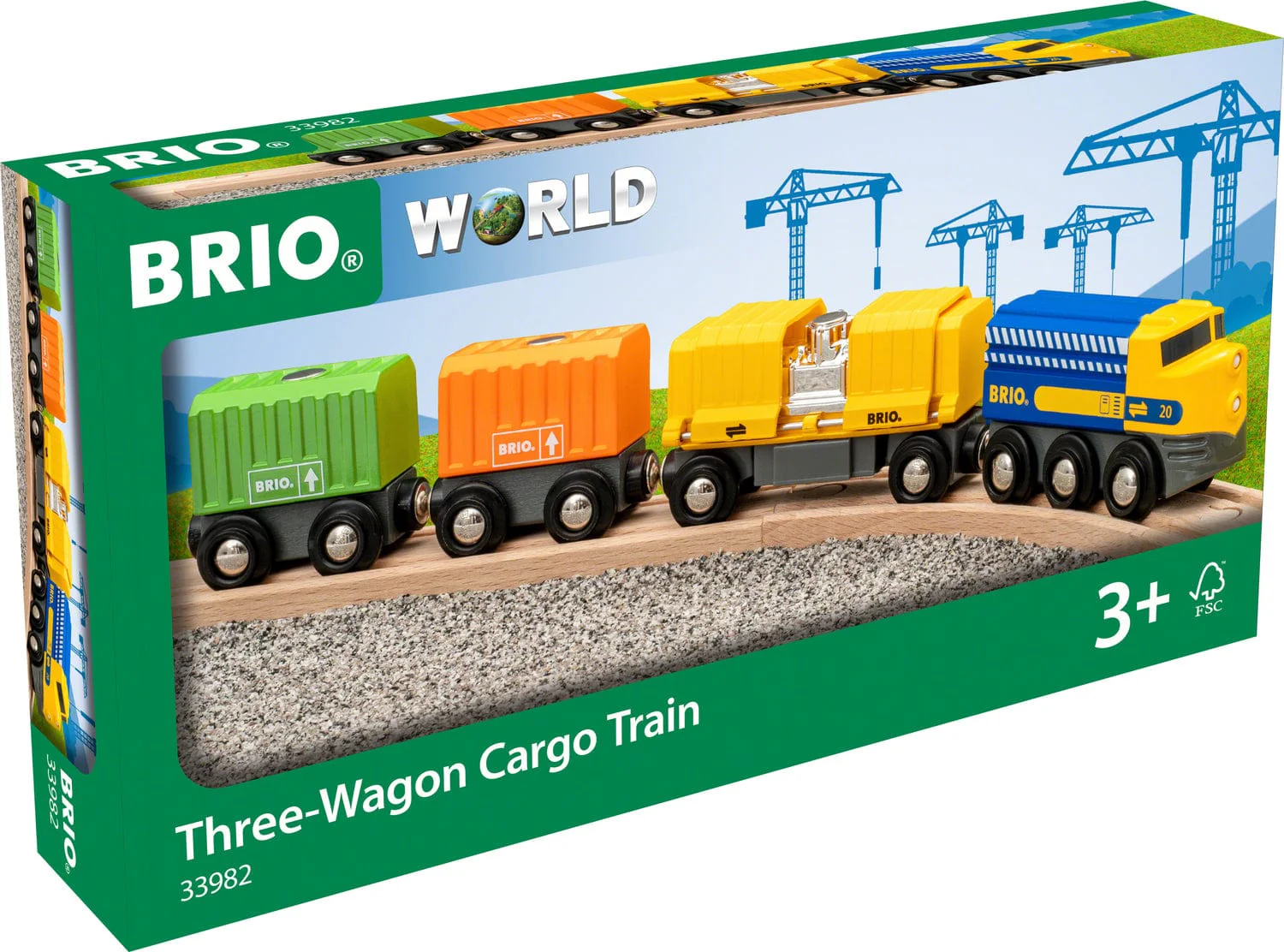 BRIO Three Wagon Cargo Train - Image 3