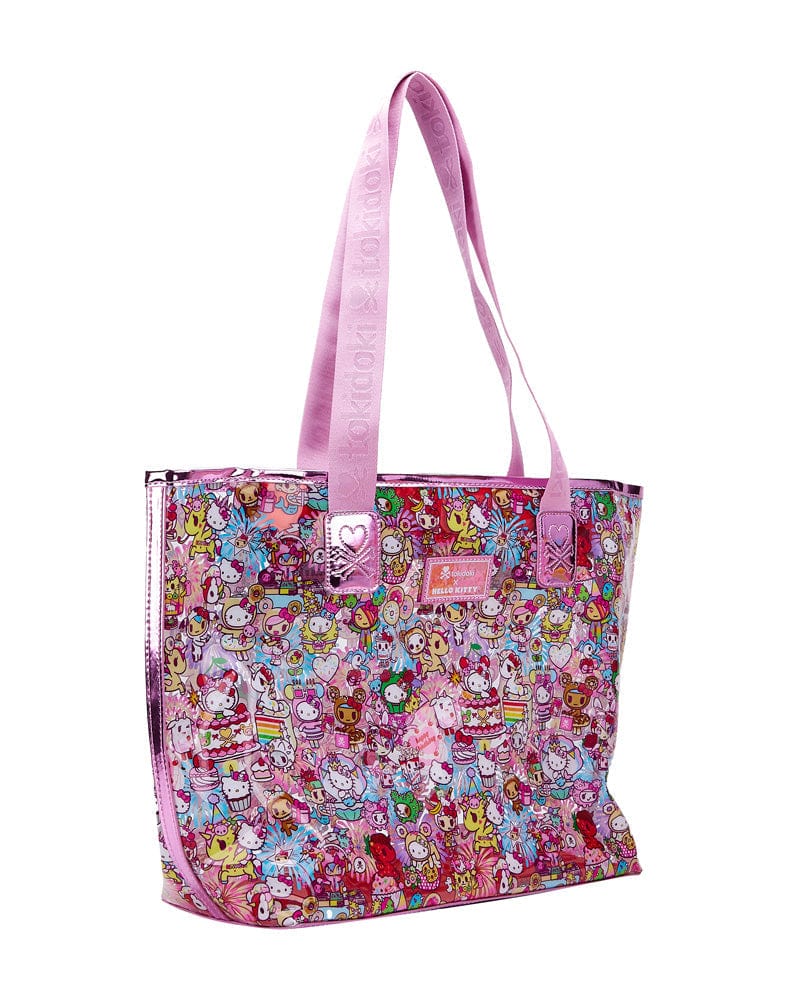 tokidoki x Hello Kitty 50th Anniversary Birthday Bash Clear Vinyl Tote