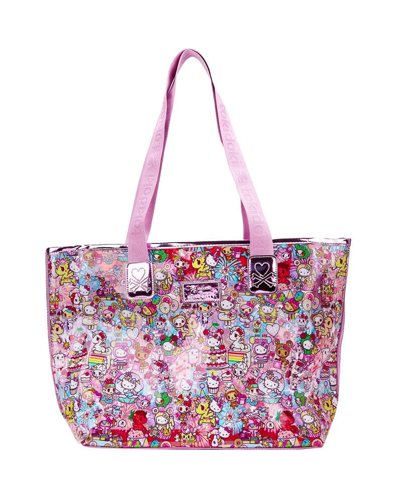 tokidoki x Hello Kitty 50th Anniversary Birthday Bash Clear Vinyl Tote - Image 2