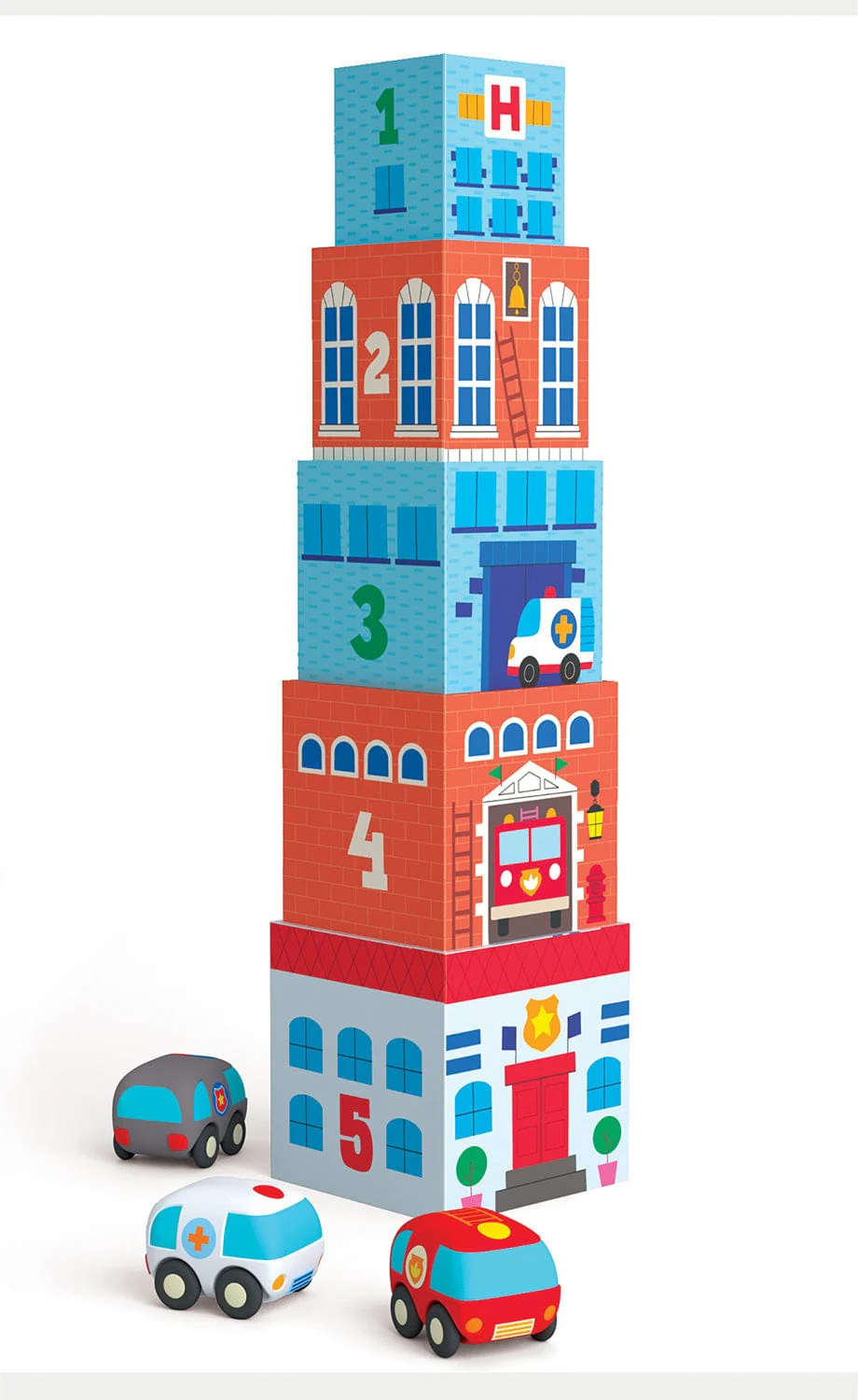 Topani Car Blocks and Tower - Image 4