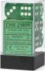 Translucent 16mm D6 Green/white Dice Block™ (12 dice) - Image 4