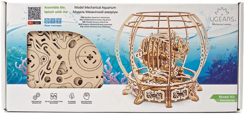 UGears Mechanical Aquarium Model Kit - Image 14