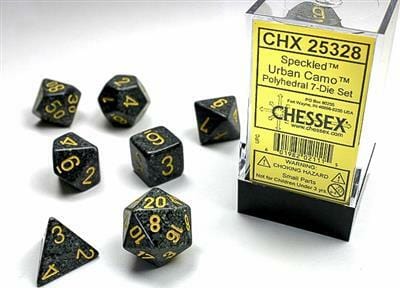 Speckled® Polyhedral Urban Camo™ 7-Die Set