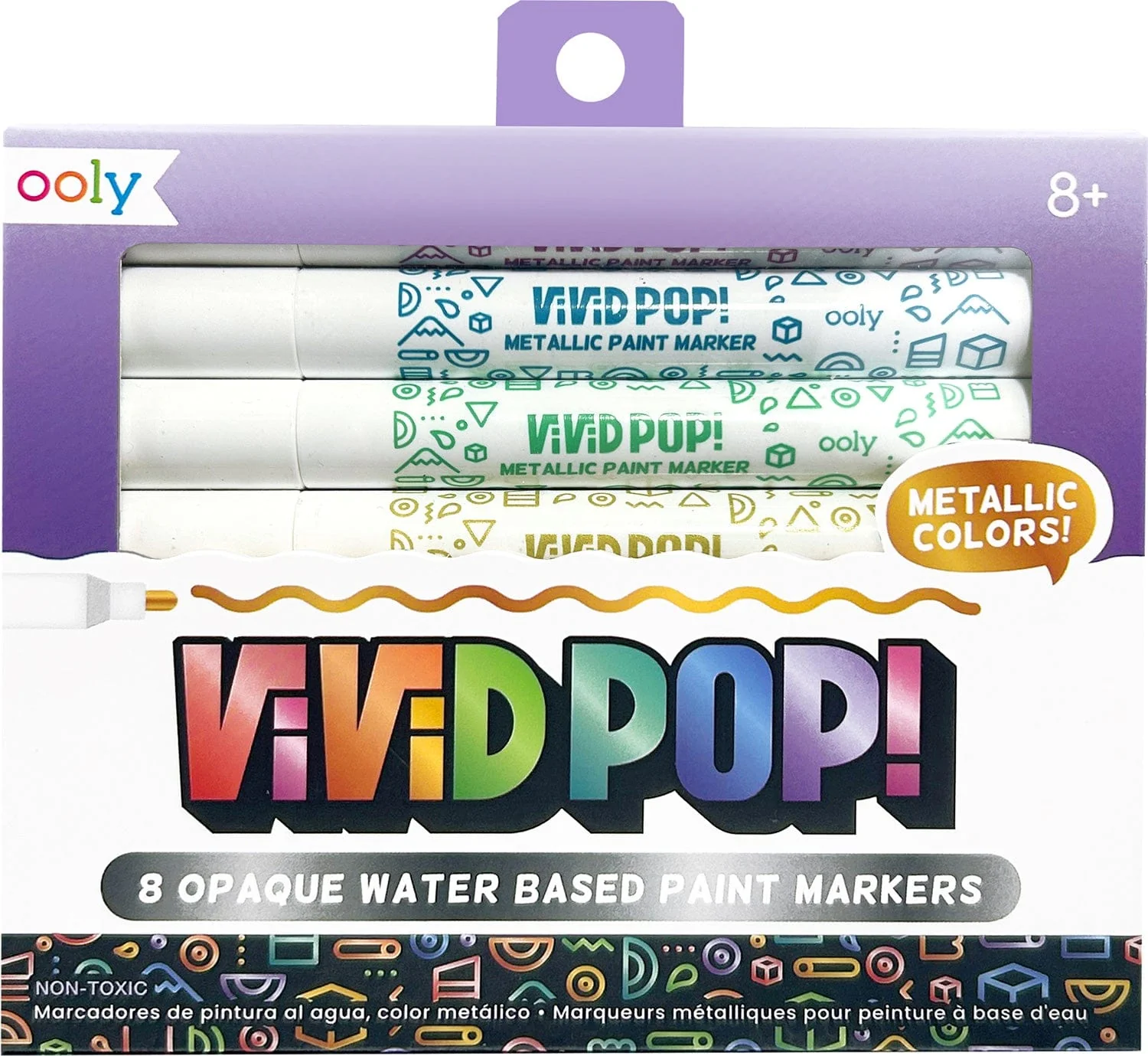 Vivid Pop!: Opaque  Water-Based Paint Markers - Metalic - Image 5