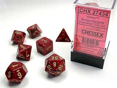 Vortex® Polyhedral Burgundy/gold 7-Die Set - Image 4