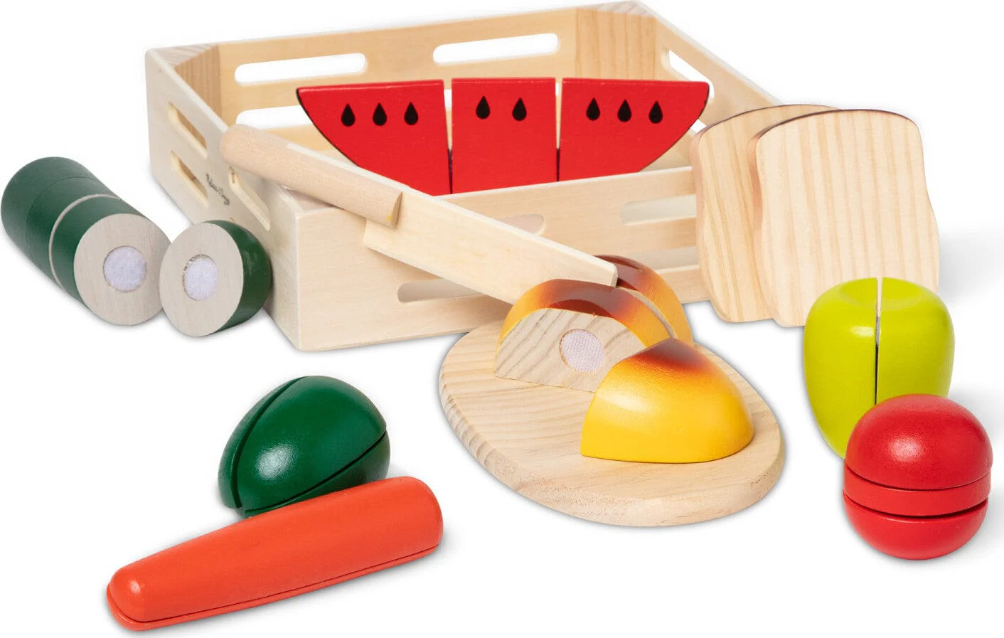 Wooden Cutting Food Toy Set - Image 4